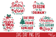 Funny Christmas Wine SVG Bundle, a Food Illustration by Anastasia Feya (Thumbnail 9 of 9)