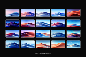 Digital Dunes Background Set