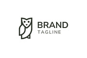 Owl Monoline Logo, a Branding & Logo Template by TA Branding (Thumbnail 2 of 2)
