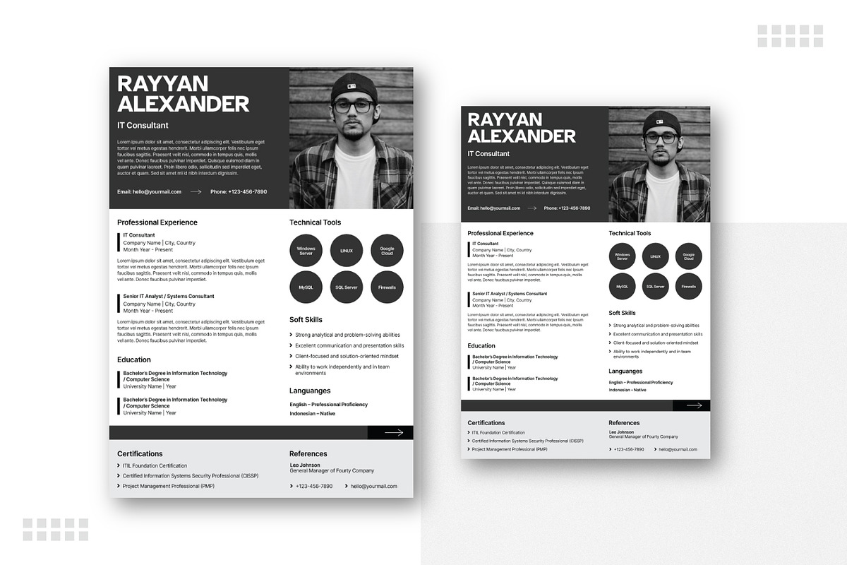 Cv Resume Template, a Resume Template by Portocraft (Photo 2 of 2)