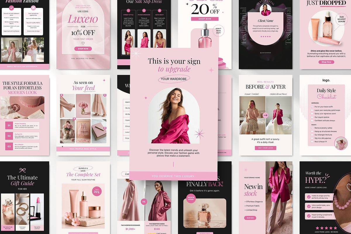 Ecommerce Canva Template Bundle, a Social Media Template by DigiPax (Photo 10 of 15)