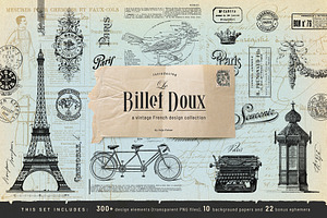 Le Billet Doux - French Collection, an Object Illustration by Anja Kaiser