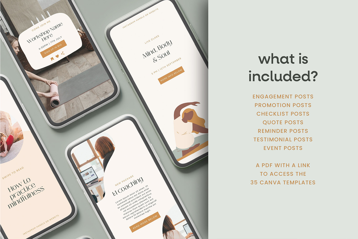 Life Coach Instagram Story Canva, a Social Media Template by Templatez.Co