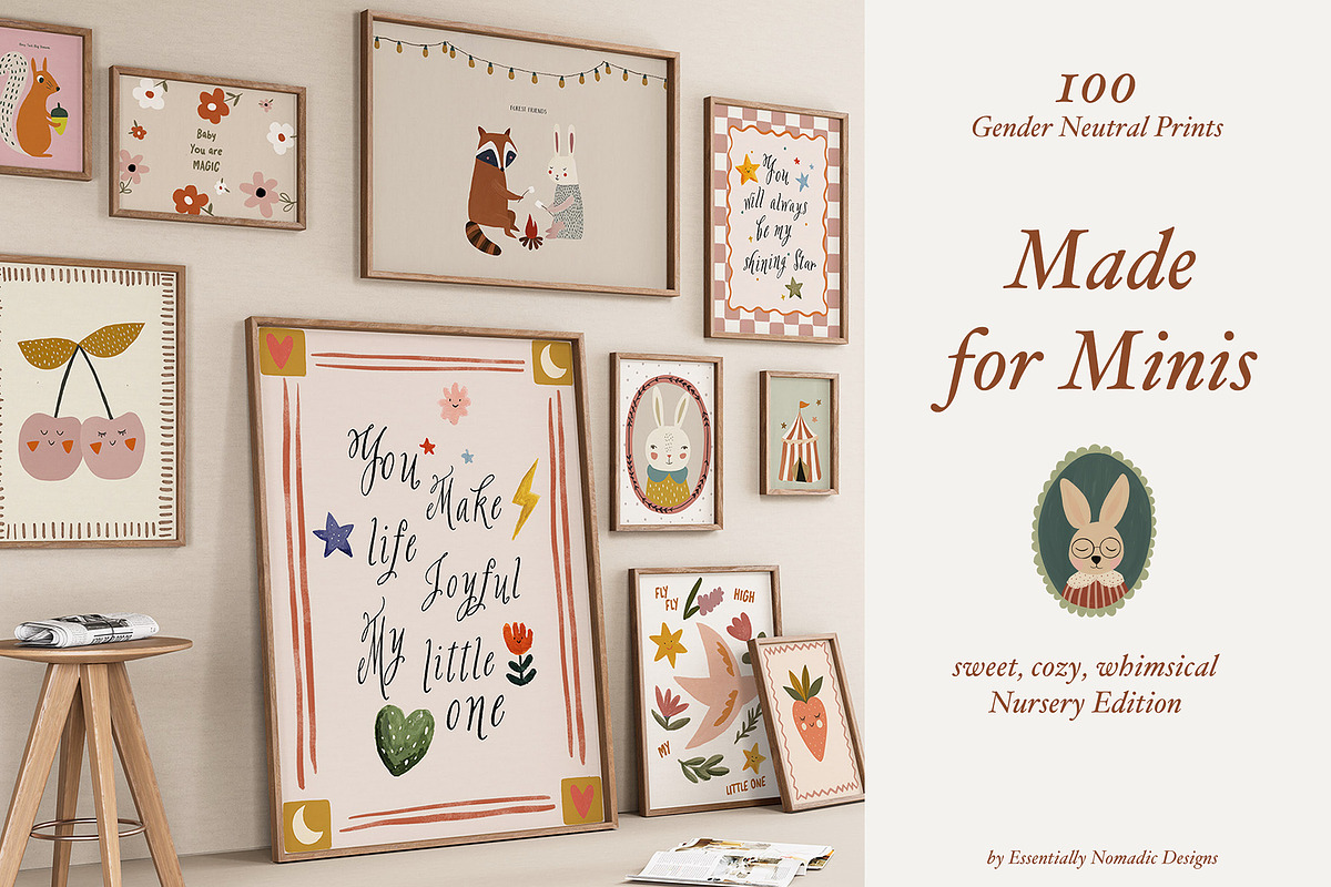 100 Nursery Prints - Made for Minis, a Background Graphic by Essentially Nomadic (Photo 1 of 12)