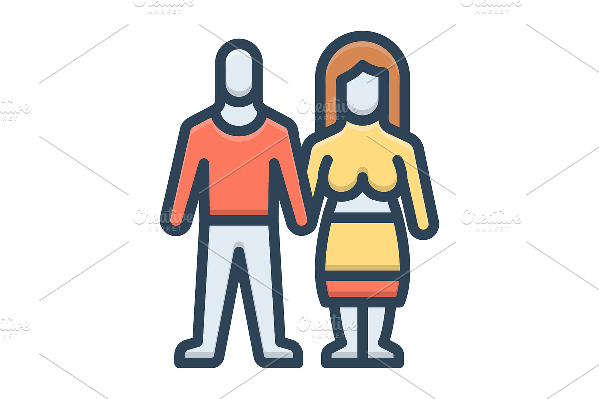 Spouse husband color icon, a Duotone Icon by Creative priyanka