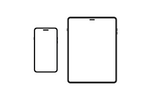 Set of template smartphone, a Technology Illustration by Vector Creator