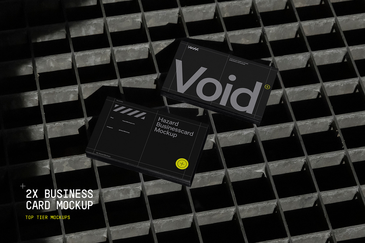 Adjustable Business Card Mockup, a Print Template by HAZARD MOCKUPS (Photo 1 of 8)
