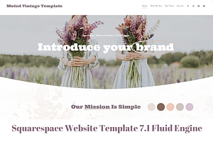 Squarespace 7.1 Website Template 1