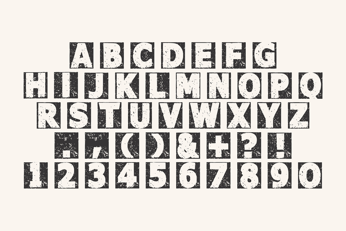 Block Grunge, a Blackletter Font by Fourteen Letter (Photo 3 of 5)