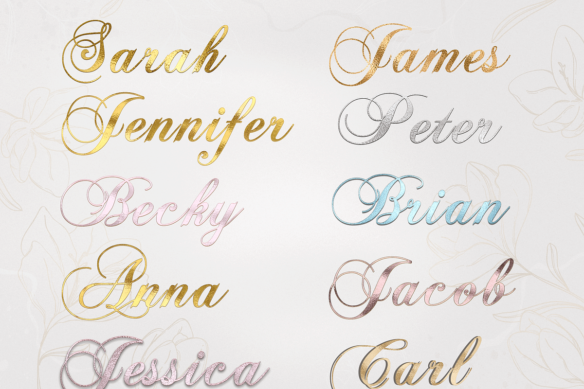Wedding Invitation Photoshop Styles, a Layer Style Add-On by Photohacklovers (Photo 9 of 9)