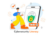 10 Cybersecurity Literacy, a Technology Illustration by denayunebgt (Thumbnail 4 of 4)