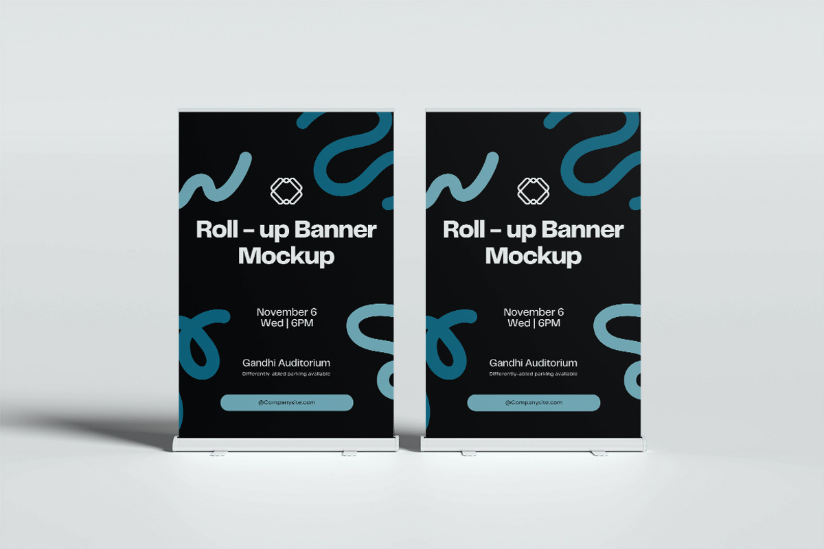 Roll Up-Banner Mockup, a Product Mockup by xavier_studio (Photo 3 of 5)