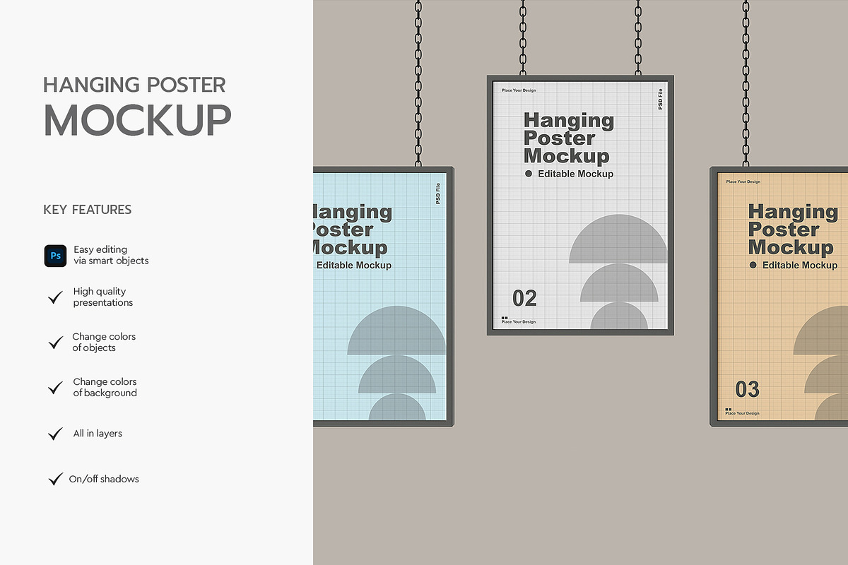 Three Posters Mockup