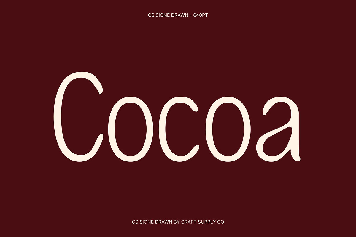 CS Sione Drawn, a Serif Font by Craft Supply Co. (Photo 2 of 8)