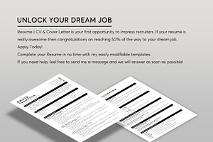 ATS Resume CV Word & Google Docs 50