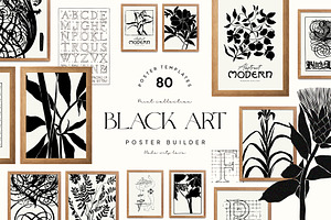 Black Art Poster Builder