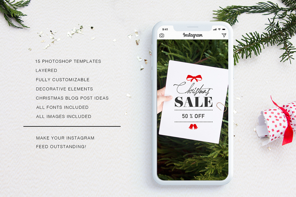 Classy Xmas INSTAGRAM STORY Pack, a Social Media Template by Marie T (Photo 9 of 9)