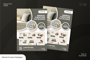 Minimal Furniture Catalogue Flyer, a Flyer Template by Annora Studio