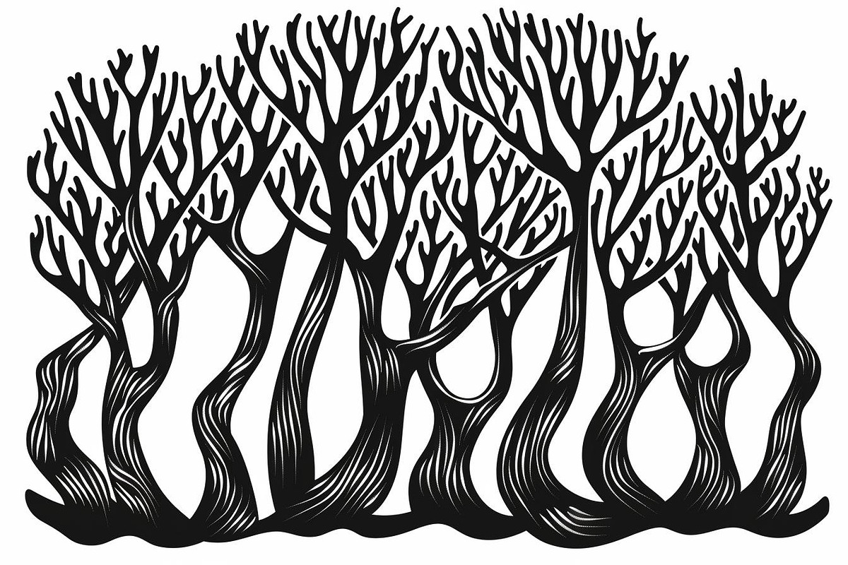 Tree Pattern Laser Cut Vector Set, an Illustration by BIPLOB EXPERT (Photo 6 of 9)