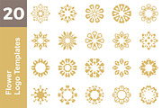 20 Logo Flower Templates Bundle, a Branding & Logo Template by Friendesigns (Thumbnail 1 of 21)