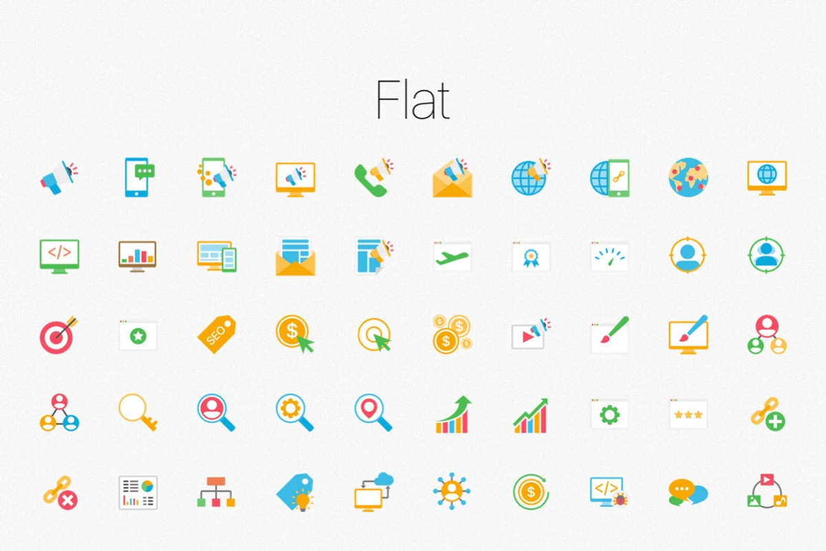 SEO & Marketing, an Outline Icon by Xinh Studio (Photo 6 of 6)