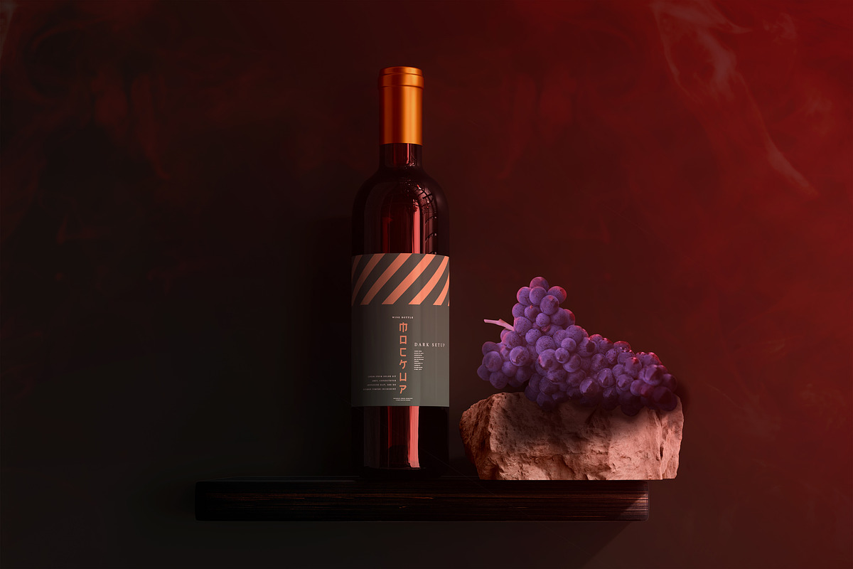 Red Wine Mockup Set, a Product Mockup by PSD Market (Photo 9 of 17)