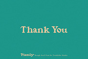 Piassey - Rough Serif Font, a Serif Font by Youthlabs Studio (Thumbnail 12 of 12)