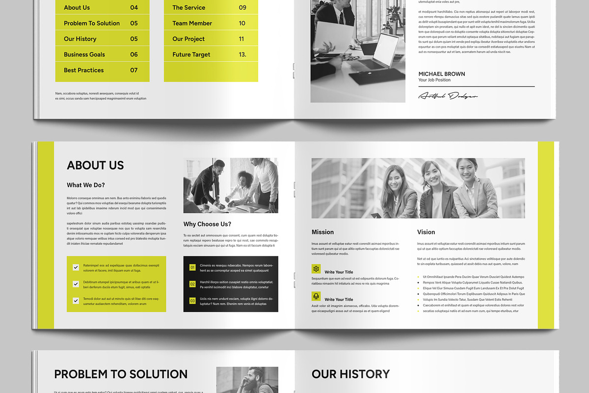 Landscape White Paper Design, a Brochure Template by MightyDesign (Photo 4 of 9)