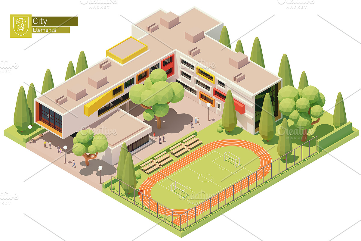Isometric city map elements, an Object Graphic by tele52 (Photo 37 of 72)