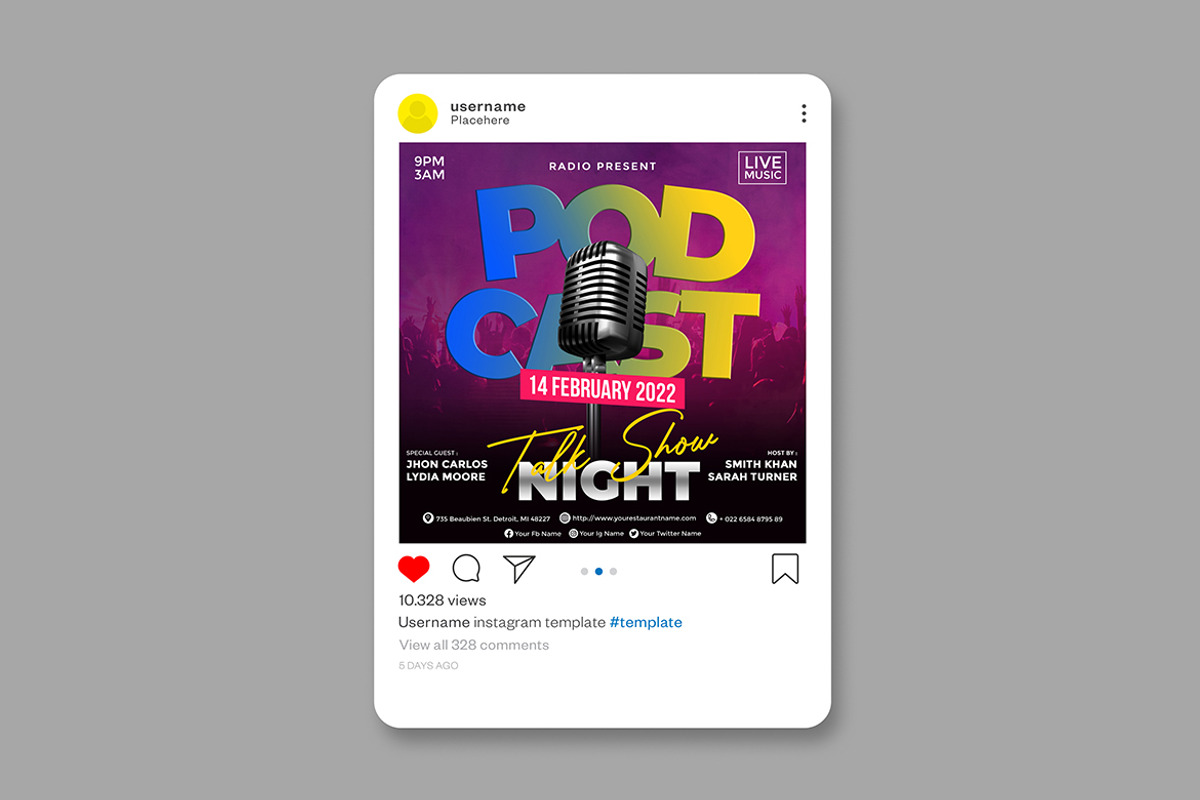 Talk Show Podcast Flyer, a Flyer Template by imadeDesign (Photo 2 of 3)