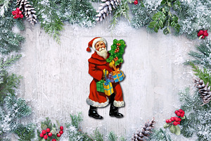 Vintage Santa Claus Clip Art