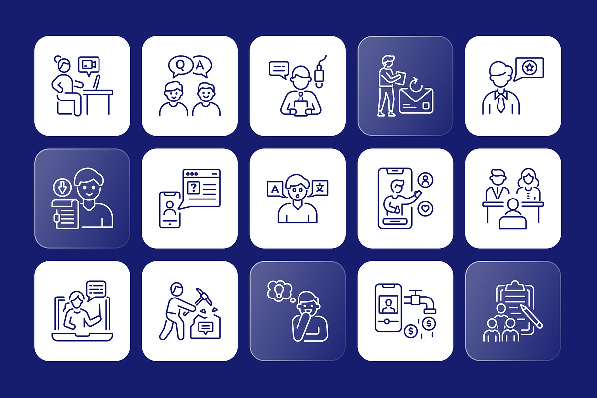 Communication Vector Icons, an Outline Icon by Prosymbols (Photo 6 of 8)
