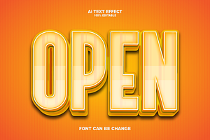 Open Editabele Text Effects.