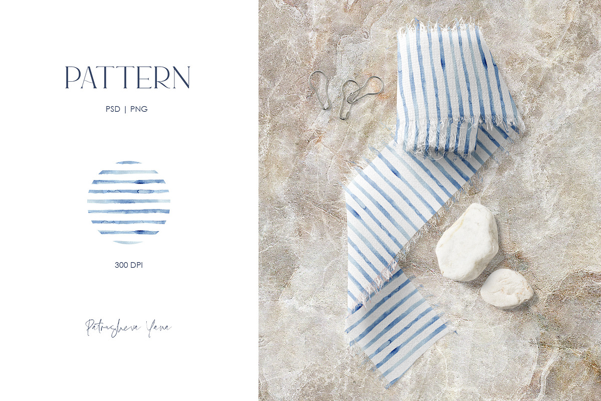 Watercolor Ocean, an Object Illustration by PatrushevaYana (Photo 6 of 13)