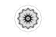 Modern Black and White Mandala Pack, a Decorative Illustration by NJ Himel (Thumbnail 47 of 101)