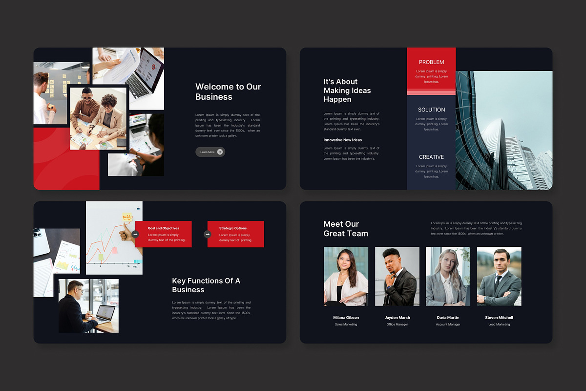 Rogive -  Red Business PowerPoint, a Presentation Template by Premast (Photo 2 of 4)