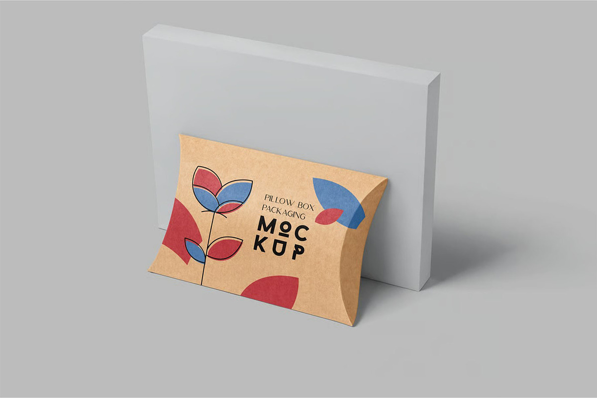 Pillow Box Mockups, a Packaging Mockup by megostudi0 (Photo 2 of 7)