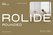 Rolide Rounded, a Sans Serif Font by Craft Supply Co. (Thumbnail 1 of 8)