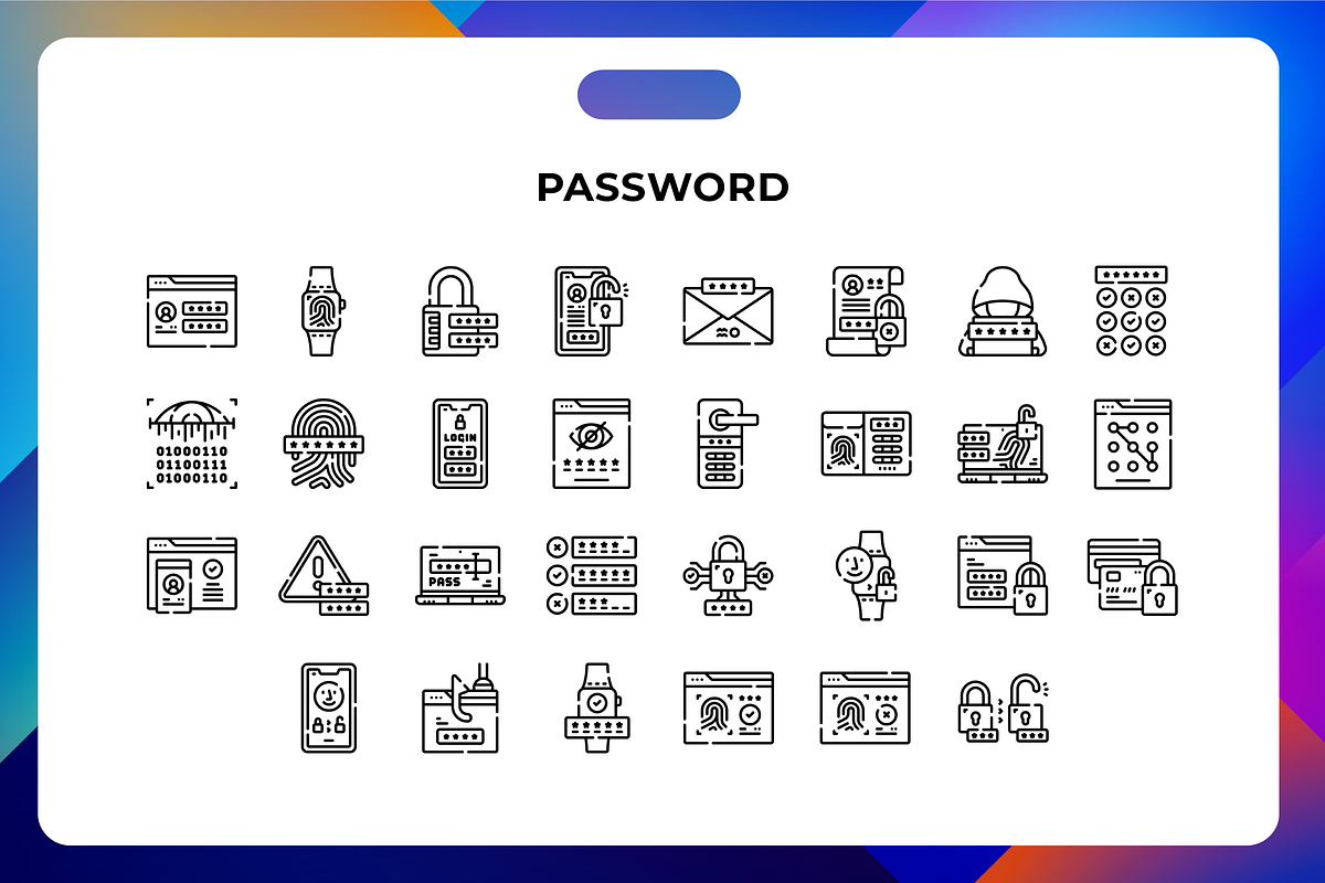 Password Icons, an Icon by Wencory