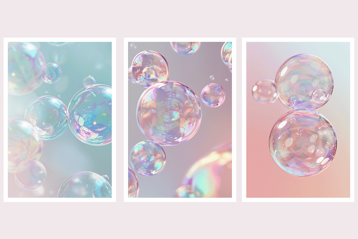 Buri Co - Iridescent Soap Bubbles, a Decorative Illustration by milatovar (Photo 5 of 22)