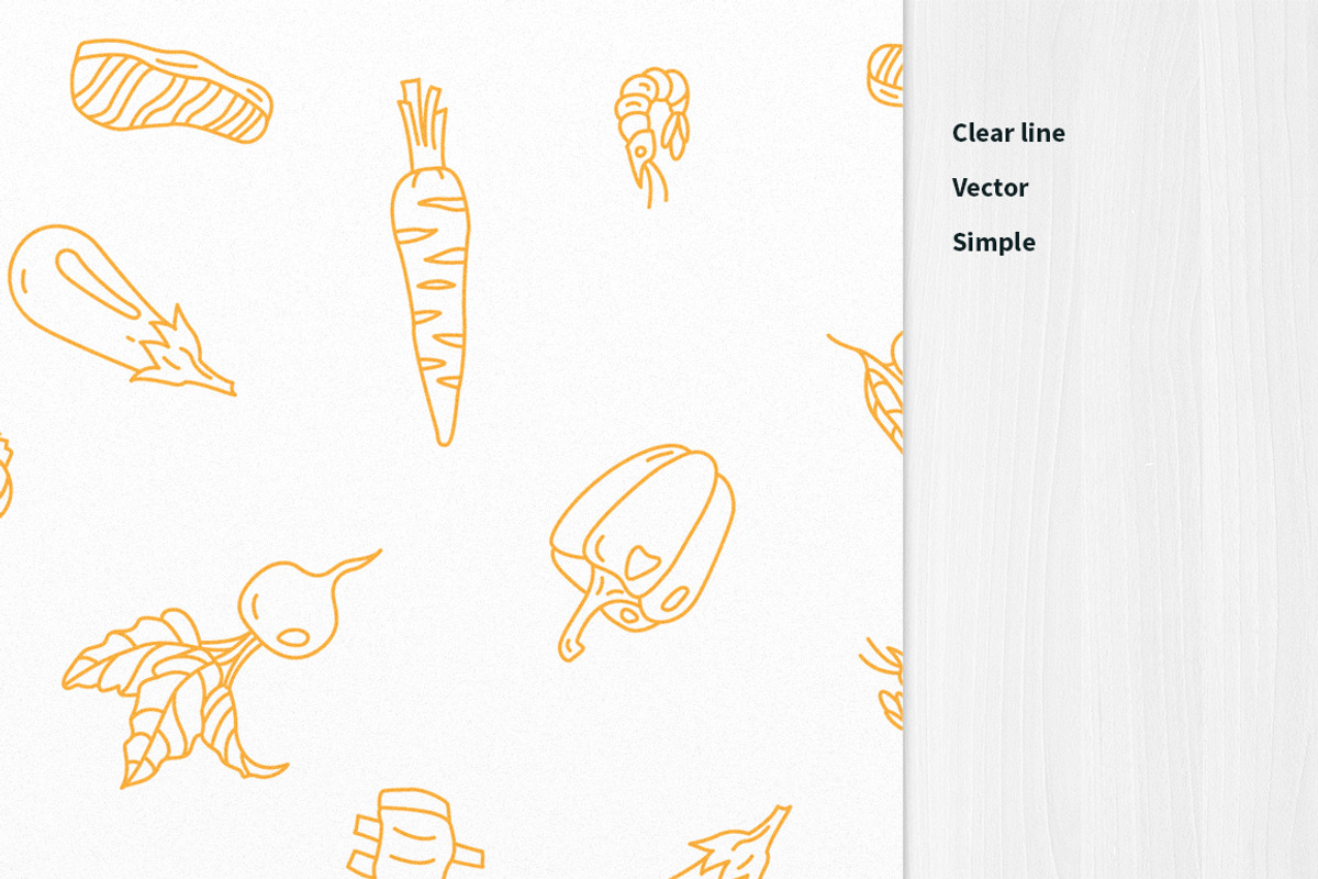 Menu set and patterns, a Brochure Template by Hellgram (Photo 7 of 7)