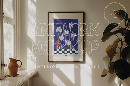 Retro 70s-Inspired Artwork Mockup #2
