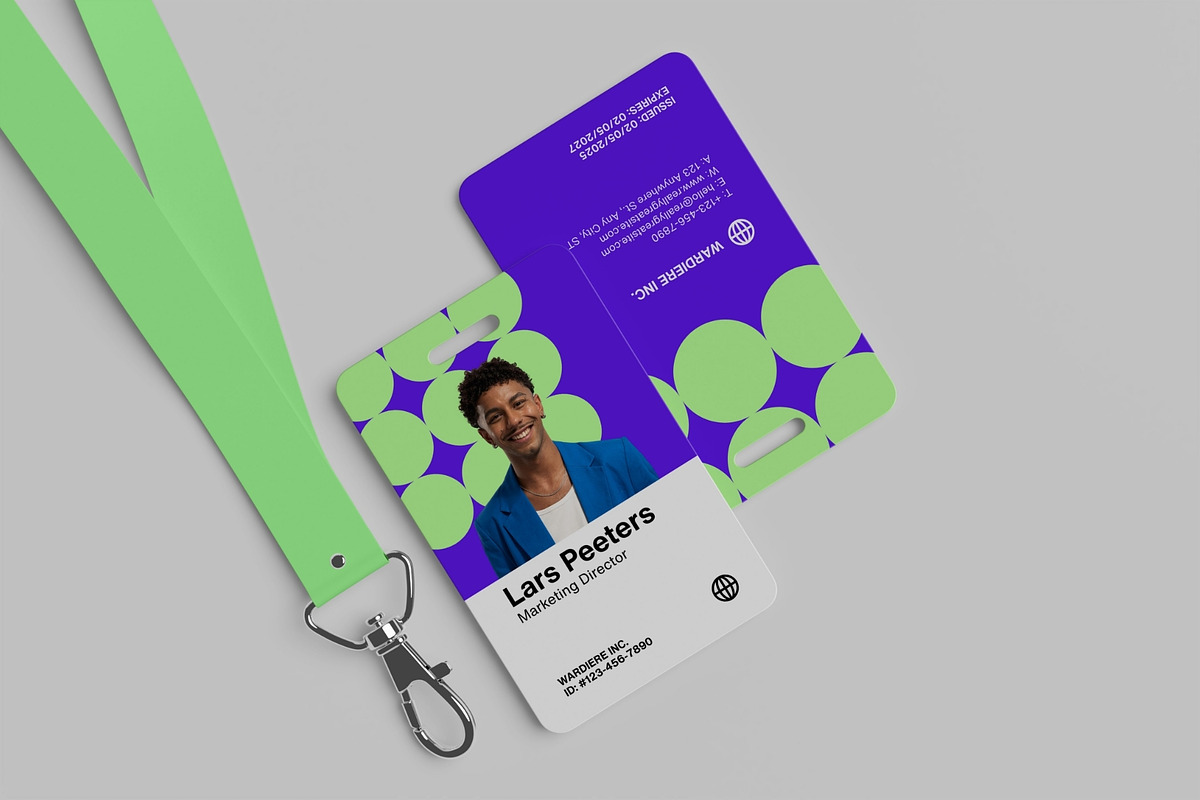 Realistic ID Card Mockup PSD, an Advertising Mockup by MA-KING_ART (Photo 2 of 5)