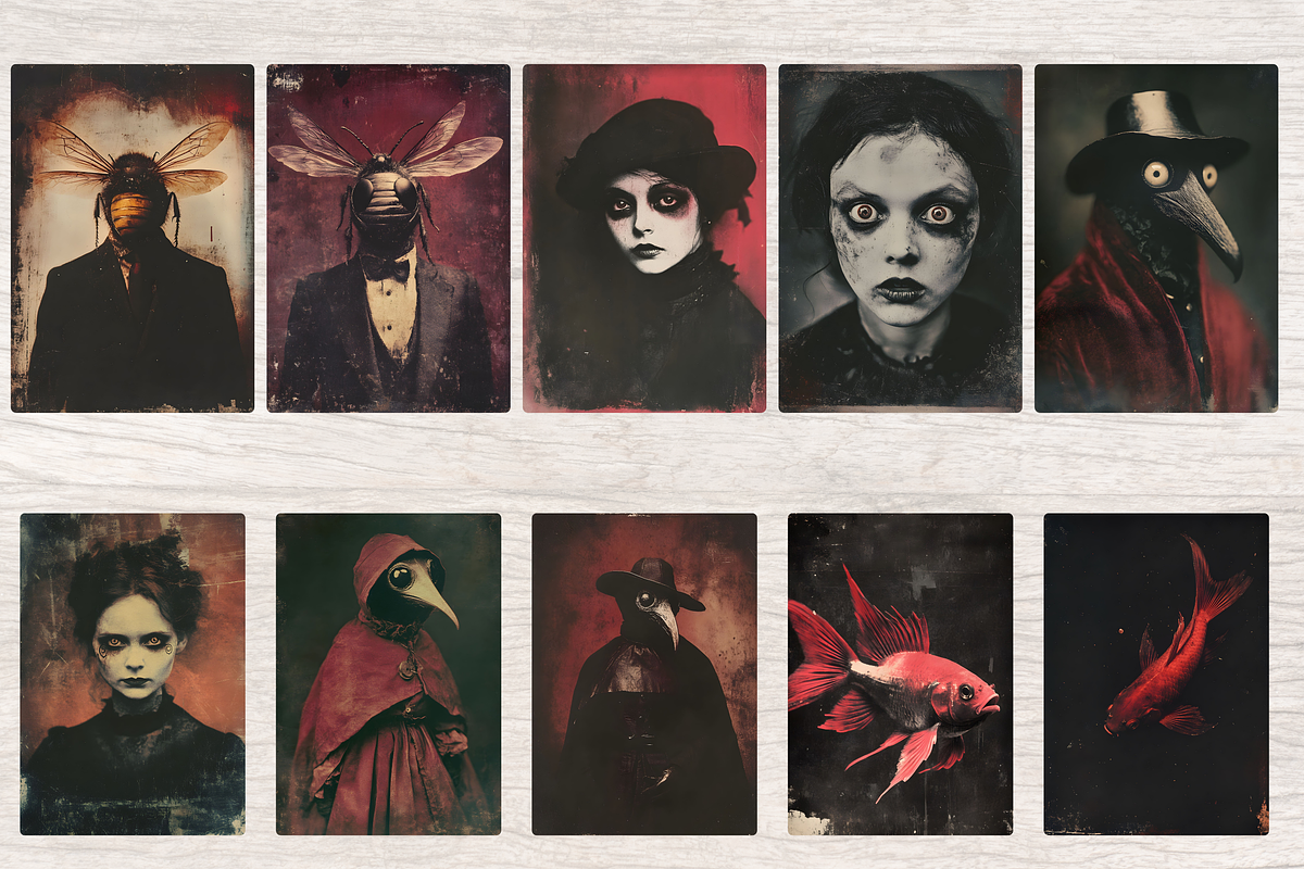 SURREAL SCARY CHARACTERS JOURNAL, a Person Illustration by Daring Digies (Photo 3 of 8)