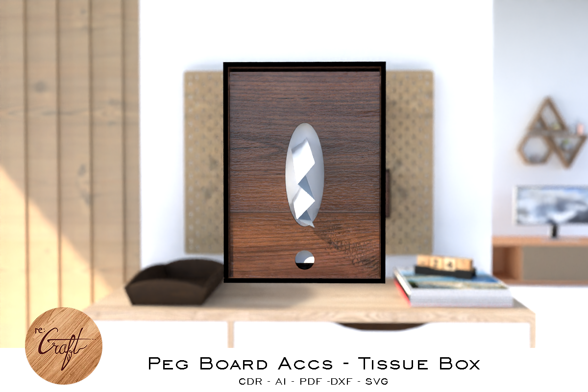 Peg Board Accessories Tissue box, a Templates & Theme by StanleyTirtoutomo (Photo 11 of 11)