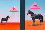 Surreal Pop Art Graphics, an Animal Illustration by StockVerse Creative (Thumbnail 2 of 4)