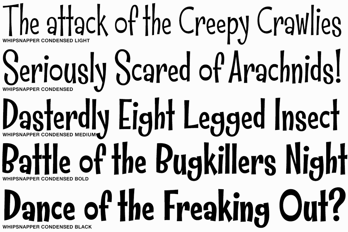 Whipsnapper Condensed Family preview 2