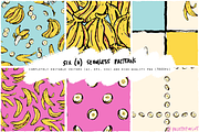 Textured vector bananas pattern set, a Food Illustration by Palette Pursuit (Thumbnail 2 of 6)