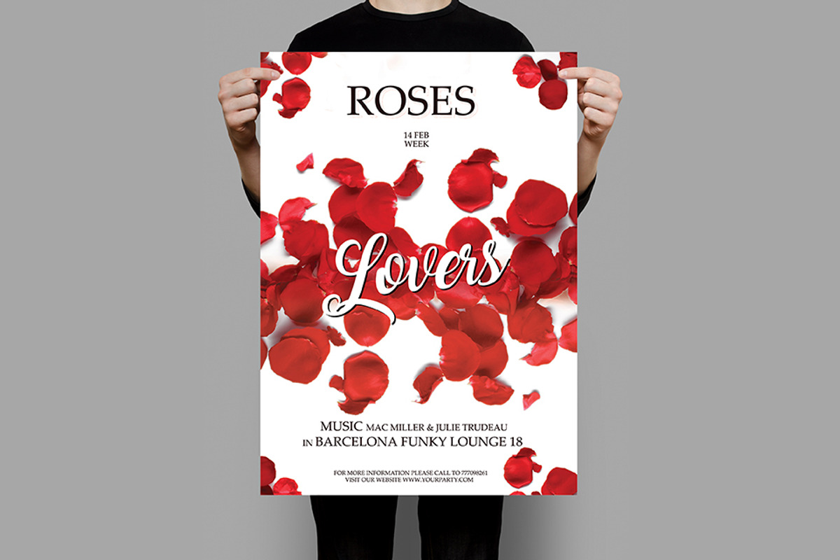 Roses Flyer, a Flyer Template by PixThor