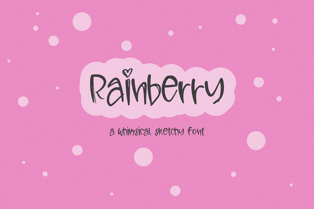 Rainberry Sketch Font, a Handwritten Font by Beck McCormick (Photo 1 of 10)